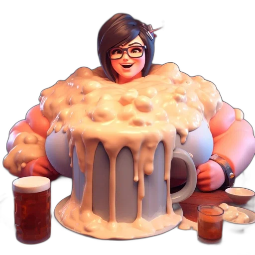food, dress, robot, jacket, concept art, 3d render, pixel art, photorealistic transparent PNG cut-out