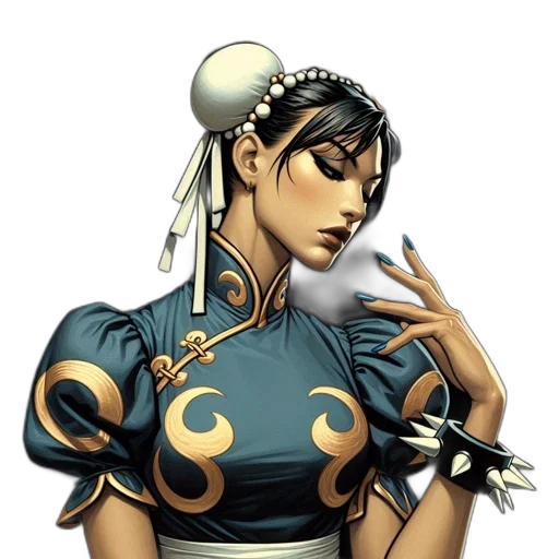 staff, jewelry, dress, face, concept art, pixel art, fantasy art, comic book art transparent PNG cut-out