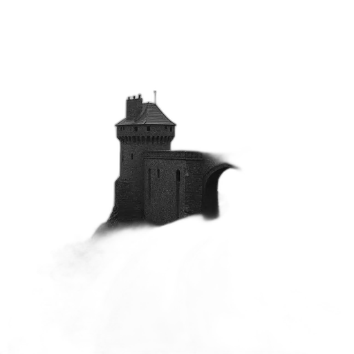 building, hat, dress, umbrella, concept art, 3d render, photorealistic, pixel art transparent PNG cut-out