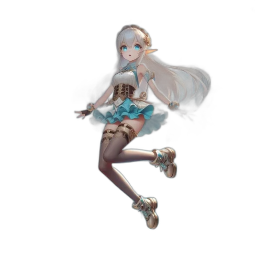 dress, staff, robot, weapon, 3d render, concept art, fantasy art, pixel art transparent PNG cut-out