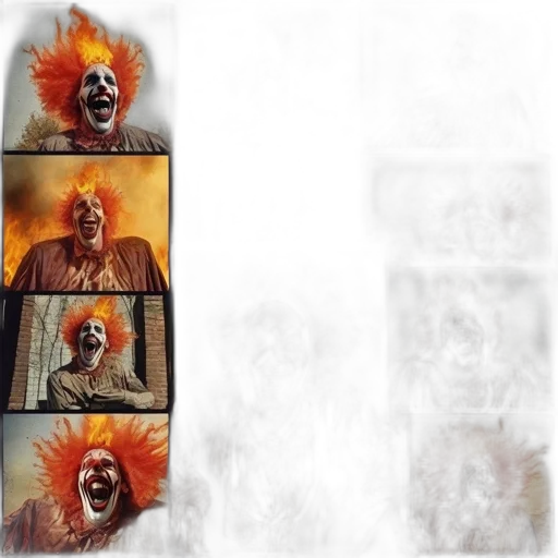 mask, creature, face, animal, concept art, photorealistic, comic book art, fire transparent PNG cut-out