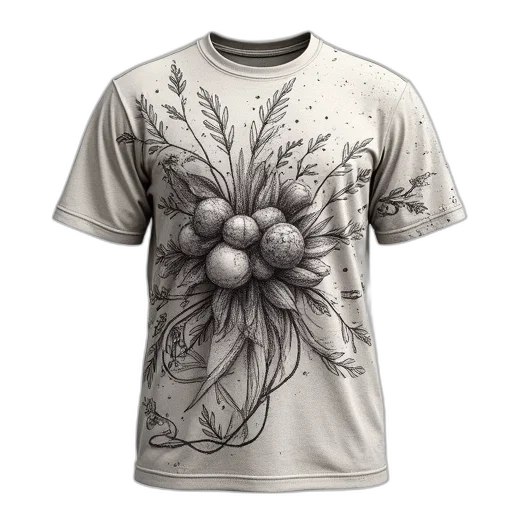 photorealistic, 3d render, monochrome, shirt transparent PNG cut-out