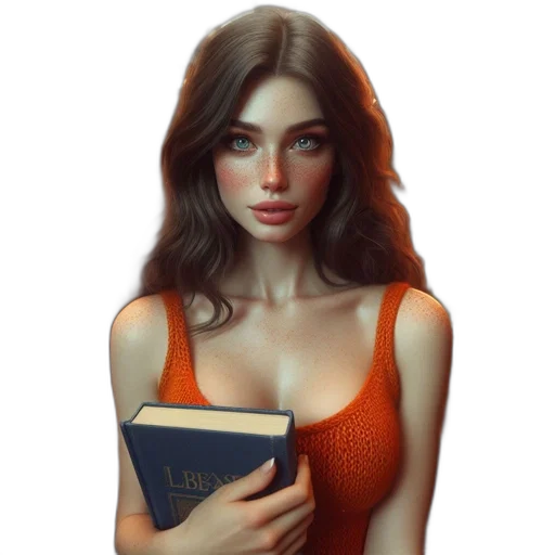 dress, face, jewelry, fantasy art, photorealistic, oil painting, concept art, fire transparent PNG cut-out