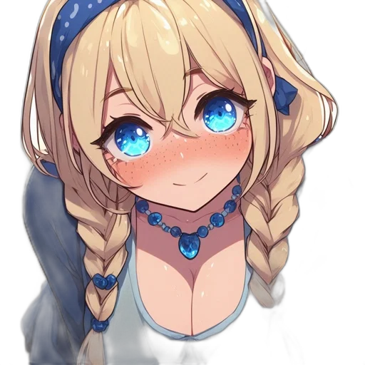 staff, face, crown, dress, anime, pixel art, fantasy art, cartoon transparent PNG cut-out