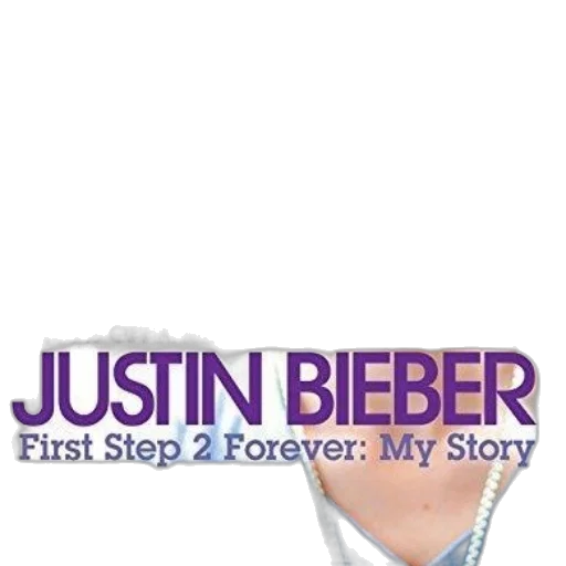 justin, bieber, official, book, titled, first, step, forever transparent PNG cut-out