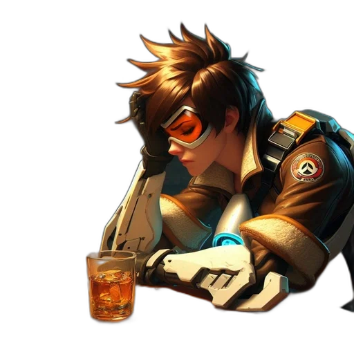 jacket, face, robot, weapon, cyberpunk, concept art, 3d render, anime transparent PNG cut-out