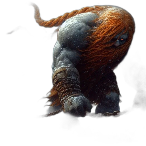 creature, animal, dragon, hair, concept art, fantasy art, photorealistic, 3d render transparent PNG cut-out