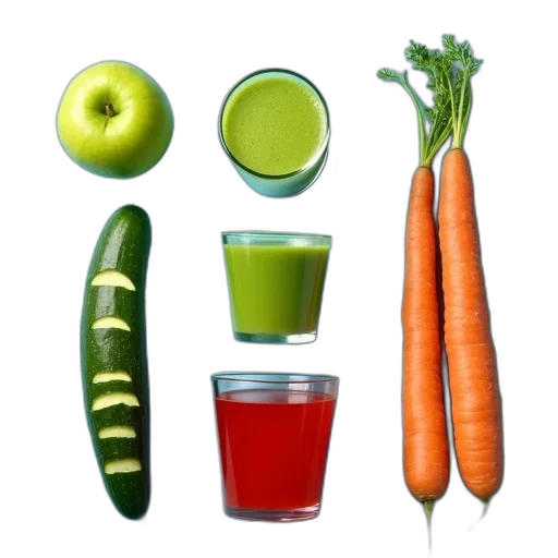 food, photorealistic, green, neon, colorful, variety, fresh, vegetables transparent PNG cut-out