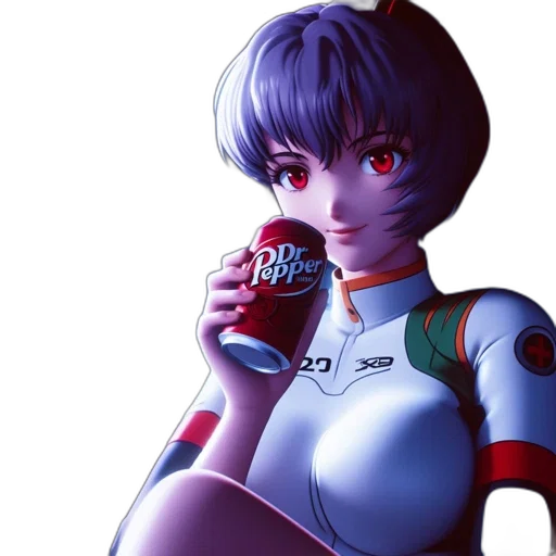 robot, bottle, food, anime, vaporwave, concept art, cyberpunk, outer space transparent PNG cut-out