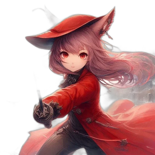 staff, weapon, hat, dragon, fantasy art, anime, concept art, pixel art transparent PNG cut-out