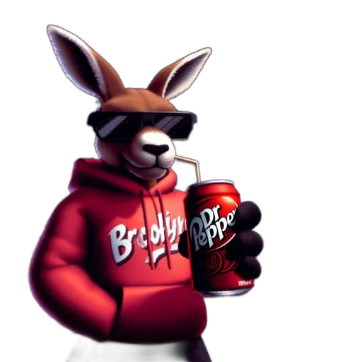 jacket, animal, bottle, food, 3d render, concept art, pixel art, cartoon transparent PNG cut-out