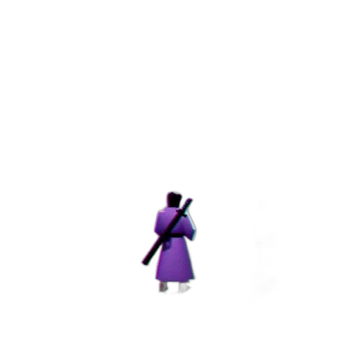 staff, dress, sword, robot, pixel art, concept art, 3d render, vaporwave transparent PNG cut-out