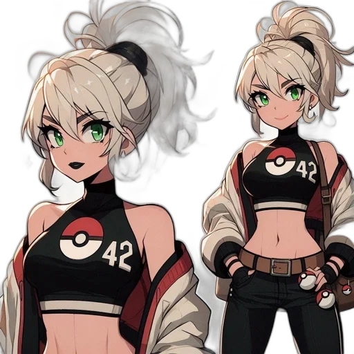 jacket, anime, concept art, cartoon, pixel art, monochrome, red, dark transparent PNG cut-out