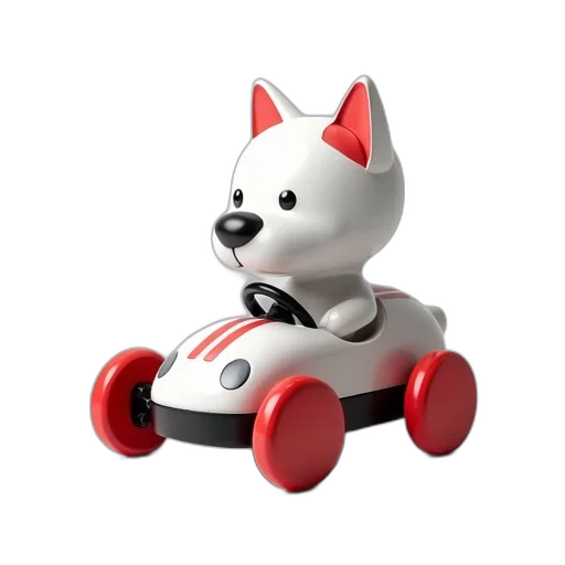 car, robot, animal, 3d render, concept art, photorealistic, white, black transparent PNG cut-out