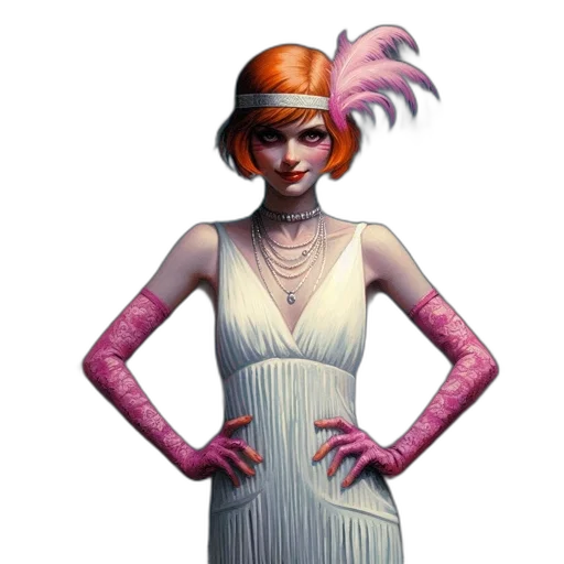 dress, hat, staff, jewelry, concept art, fantasy art, pixel art, 3d render transparent PNG cut-out