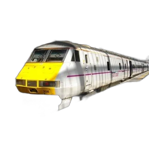 weapon, 3d render, photorealistic, concept art, sleek, modern, train, yellow transparent PNG cut-out