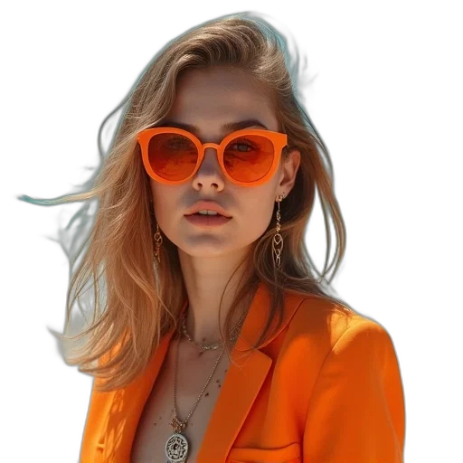 jacket, face, hair, jewelry, photorealistic, 3d render, oil painting, concept art transparent PNG cut-out