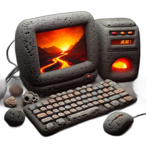 furniture, robot, 3d render, pixel art, cyberpunk, concept art, fire, outer space transparent PNG cut-out