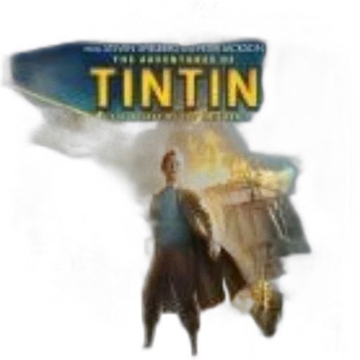concept art, adventures, tintin, movie, cover, featuring, man, his transparent PNG cut-out
