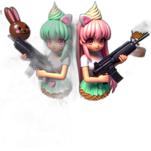 weapon, staff, pixel art, concept art, 3d render, fantasy art, pastel, green transparent PNG cut-out