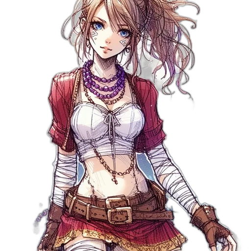 staff, jacket, sword, weapon, fantasy art, watercolor, concept art, anime transparent PNG cut-out