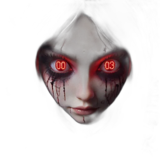 mask, face, robot, creature, concept art, fantasy art, photorealistic, pixel art transparent PNG cut-out