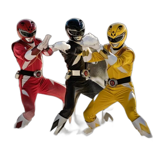 staff, weapon, concept art, three, individuals, color-coded, costumes, similar transparent PNG cut-out