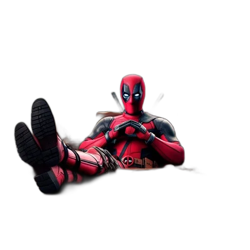 shoes, animal, robot, creature, 3d render, concept art, comic book art, deadpool-like transparent PNG cut-out