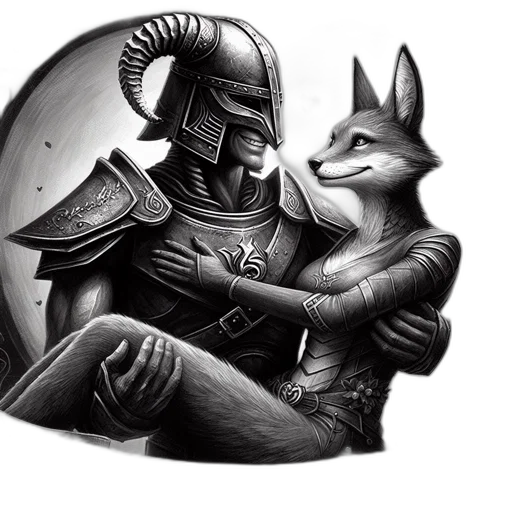 sword, fantasy art, concept art, comic book art, pencil sketch, outer space, monochrome, knight transparent PNG cut-out