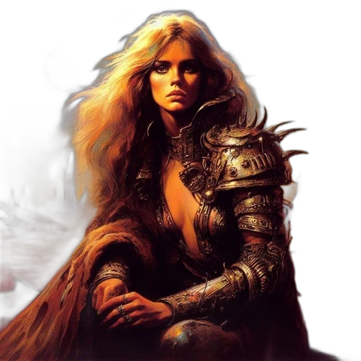 sword, fantasy art, concept art, comic book art, photorealistic, fire, golden, armored transparent PNG cut-out