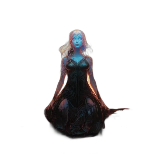 dress, creature, dragon, mask, concept art, fantasy art, pixel art, 3d render transparent PNG cut-out