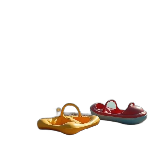 shoes, 3d render, photorealistic, concept art, colorful, red, golden, earth tones transparent PNG cut-out