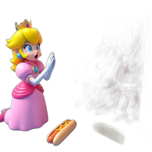 weapon, dress, food, sword, 3d render, concept art, vaporwave, fire transparent PNG cut-out