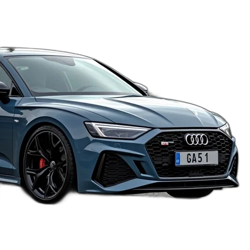 car, photorealistic, 3d render, audi transparent PNG cut-out