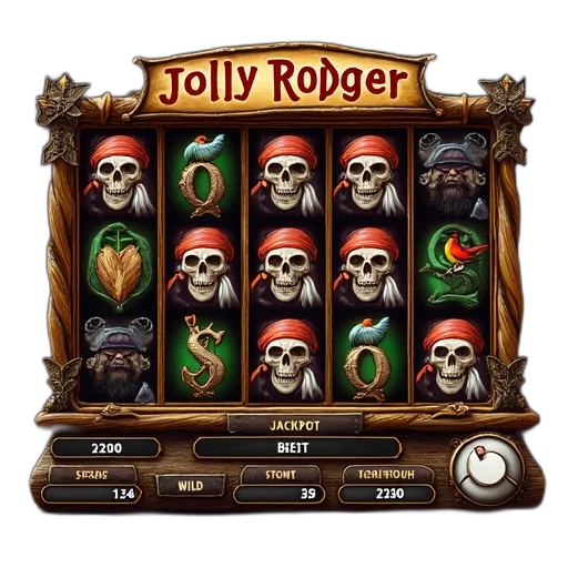 concept art, fantasy art, pixel art, digital, slot, machine, game, pirate transparent PNG cut-out