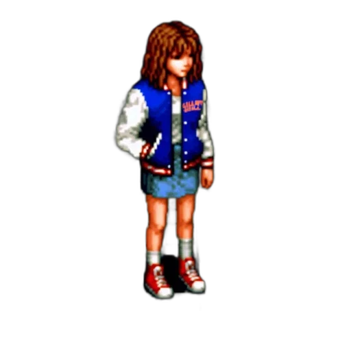 jacket, shoes, robot, pixel art, vaporwave, 3d render, concept art, blue transparent PNG cut-out