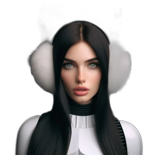 hat, jacket, hair, face, fantasy art, concept art, photorealistic, 3d render transparent PNG cut-out