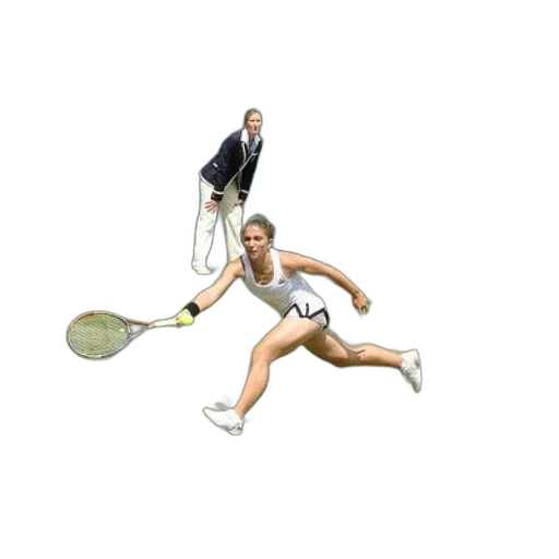 staff, photorealistic, 3d render, pixel art, concept art, female, tennis, player transparent PNG cut-out