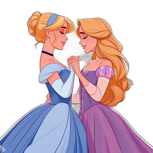 dress, crown, watercolor, concept art, cartoon, fantasy art, pastel, blue transparent PNG cut-out