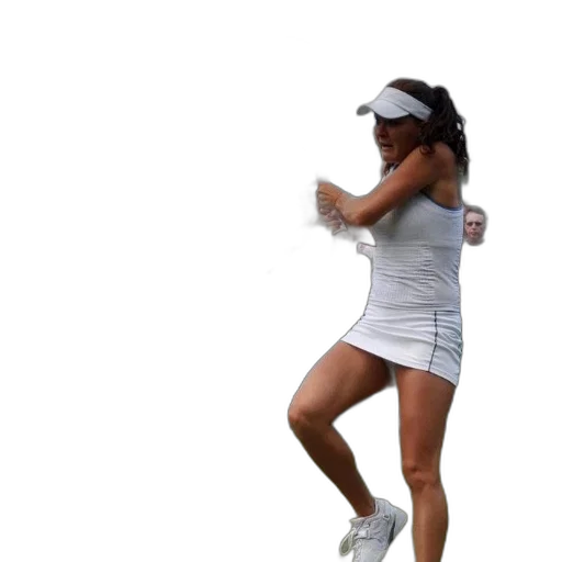 dress, staff, 3d render, photorealistic, concept art, woman, white, tennis transparent PNG cut-out