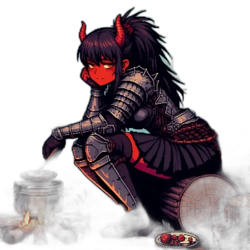 dragon, mask, weapon, creature, fantasy art, concept art, pixel art, anime transparent PNG cut-out