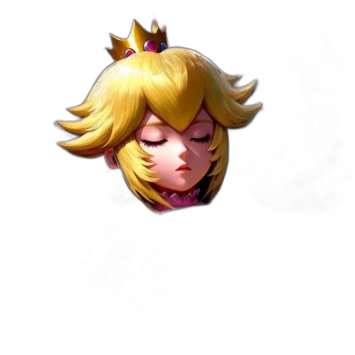 crown, face, staff, mask, pixel art, concept art, 3d render, anime transparent PNG cut-out