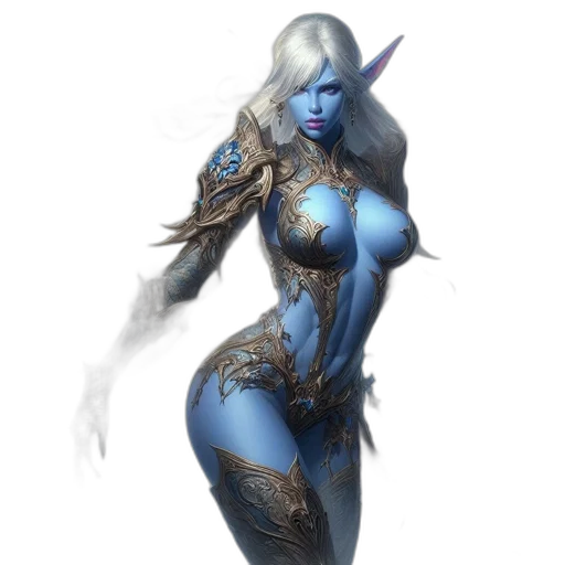 fantasy art, concept art, comic book art, 3d render transparent PNG cut-out