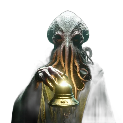 mask, creature, animal, staff, concept art, fantasy art, 3d render, photorealistic transparent PNG cut-out