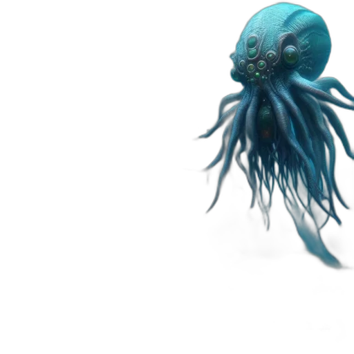 creature, hair, animal, mask, concept art, 3d render, fantasy art, photorealistic transparent PNG cut-out