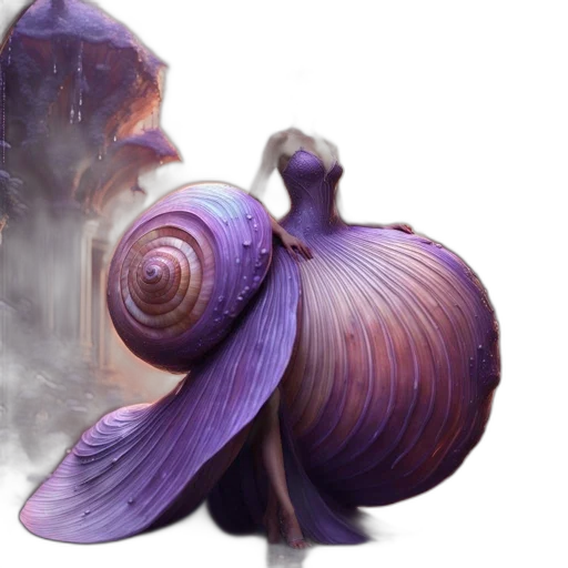 creature, hair, food, flower, 3d render, photorealistic, concept art, fantasy art transparent PNG cut-out