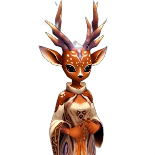 staff, mask, creature, animal, concept art, fantasy art, 3d render, pixel art transparent PNG cut-out