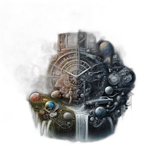 robot, weapon, jewelry, staff, concept art, fantasy art, pixel art, photorealistic transparent PNG cut-out