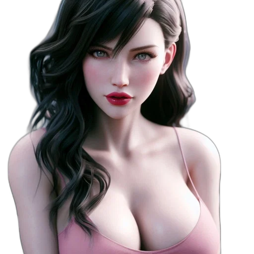 face, dress, jewelry, photorealistic, fantasy art, 3d render, concept art, red transparent PNG cut-out