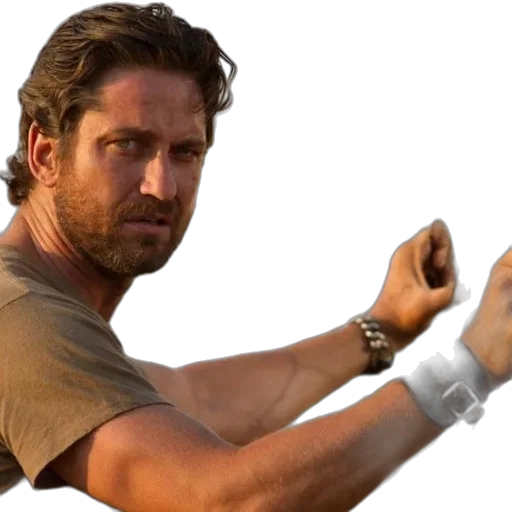 weapon, sword, hair, man, beard, wristbands, stands, chain-link transparent PNG cut-out